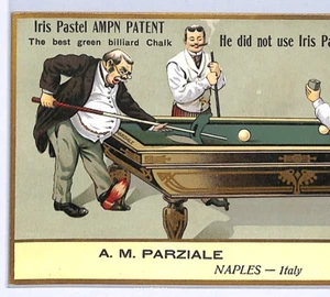 GB (ITALIA) ANUNCIO Postal *SNOOKER* Billar Tiza PARZIALE Nápoles DEPORTE WP4 - Imagen 1 de 10