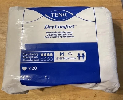 Tena 1 Pack de 20 Ropa Interior Protectora Dry Comfort Talla M 34"- 44" Foto 1 de 2