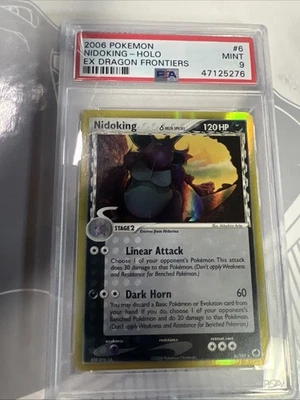 2006 Pokemon Ex Dragon Frontiers - Nidoking Holo #6 PSA 9 MINT - Image 1 of 2