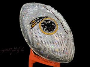 Bling Washington Redskins Fútbol AUSTRIACO CRISTAL Juego Completo Tamaño NFL Deslumbrado - Imagen 1 de 8