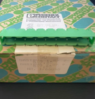 1X GMSTBVA 2,5/ 9-G-7,62 1766848 Phoenix Contact PCB Header 9 Pos 7.62mm Pitch - Image 1 of 4