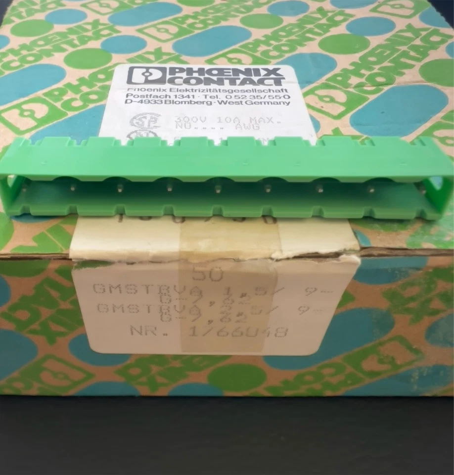 1X GMSTBVA 2,5/ 9-G-7,62 1766848 Phoenix Contact PCB Header 9 Pos 7.62mm Pitch - Image 1 of 4