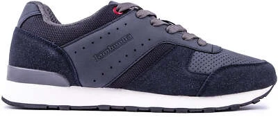 Lambretta Echo 2 Hombre Entrenadores Azul Marino Elegante Informal Cómodo Zapatos Foto 1 de 4