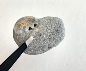Natural Holey ❤️Spiaggia Rock Cuore Pietra Strega Adder Fata Desiderio Amore Magia Mistica US - Foto 1 di 12