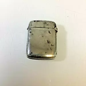 Antique Sterling Silver Match/ Vesta Case Minshull & Latimer Birmingham 1899 WA3 - Picture 1 of 6