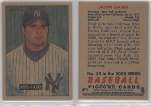 2005 Bowman Heritage Mahogany Jason Giambi #50