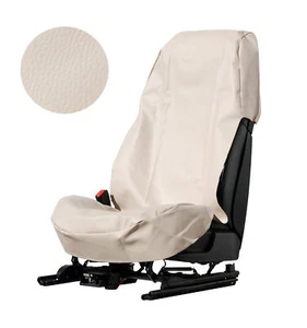 Sitzschoner Werkstatt Sitzbezug Beige Kunstleder KFZ Schonbezug Bezug Sitzschutz - Bild 1 von 6