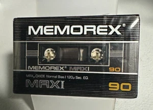 Memorex MRXI 90 Cassette Tape (Sealed) New - NOS - Picture 1 of 6