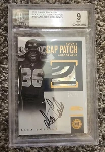 2016 Panini Encased Rookie Cap Patch Auto Alex Collins /75 - Bild 1 von 2