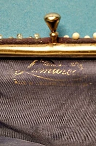 Vintage Purse 1950s LUMURED Caviar Beadette - Bild 1 von 5