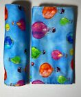 Baby Burp Cloth Towelling Backed100% Cotton Front Air Balloons Pattern Handmade