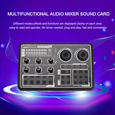 Multi-Function Digital Audio Mixer External Sound Card Voice Changer SK600 U9K8