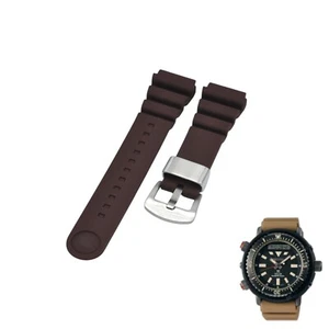 Prospex SNJ029 22mm braunes Kautschuk Uhrenarmband für Seiko - Bild 1 von 7