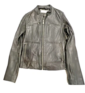 Pre-owned michael kors leather jacket women medium - Picture 1 of 10