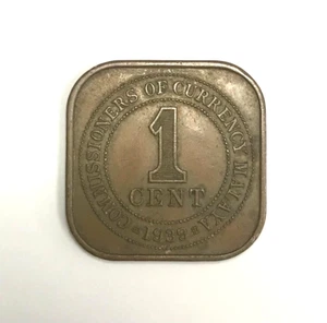 Mazuma *MC1679 Malaya KGVI 1939 1 Cent Coin VF - Picture 1 of 2
