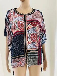 Desigual Barcelona Spain. Color black Tunic With Side Tussle Sz Small - Picture 1 of 7