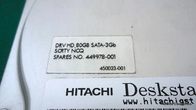 HP 449978-001 80GB 7,200 RPM 3 Gbps 3.5 in. SATA HDD 404024-001 HDS721680PLA380 - Image 1 of 4