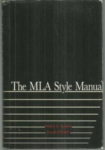 MLA Style Manual Hardcover by Walter Achtert 1985 Dust Jacket - Picture 1 of 1