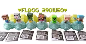 7 Minecraft Movie SPAWN EGGS MINI MODE SET Diamond Armor Steve Garrett Ghast - Picture 1 of 1