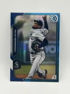 Felix Hernandez /150 Bowman Chrome Refractor 2015 Topps #81  - Bild 1 von 3