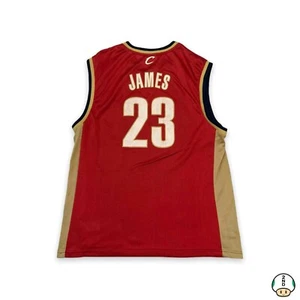 Reebok Lebron James #23 Cleveland Cavaliers Jersey Mens Large Red NBA Basketball - Picture 1 of 9