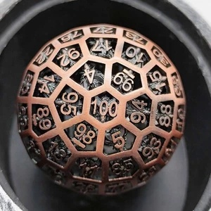 Dados de metal poliédricos de 100 lados 50 mm para juegos de rol DND RPG MTG juegos de mesa - Imagen 1 de 5