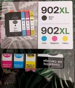 Neu Tintenkombination für HP 902XL/902 (T0A39AN) Tintenpatrone - Kombopack 4 Patronen - Bild 1 von 4