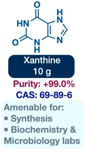 Xanthine (PURE POWDER) || CAS: 69-89-6 || 10g || Reinheit: + 99,0% - Bild 1 von 2
