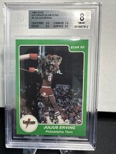 1985 Star Julius Erving Dr. J Gatorade Slam Dunk BGS 8 NM Freshly Graded🔥