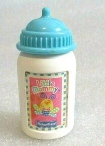 VTG Fisher Price Blue Baby Bottle Replacement My Little Mommy Mealtime Doll Toy - Picture 1 of 5
