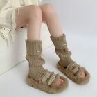 Warm Knitted Leg Warmers Knee High Boot Stockings Y2K Leg Warmers  Women