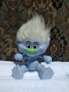 Blue Glitter Troll Approx 11"  Hasbro 2015 - Picture 1 of 6