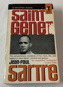 1964 Mentor 1st print ppb ~ Jean-Paul Sartre SAINT GENET Jean Genet - Picture 1 of 5