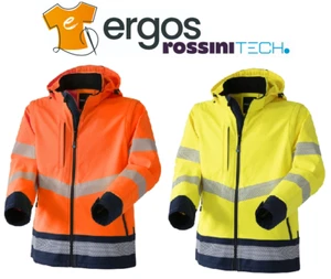 ROSSINI Giubbotto Softshell HOOK HI-VIS Alta Visibilità Foderato Cappuccio HH263 - Imagen 1 de 4