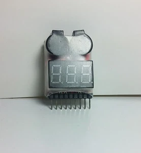 Quadcopter RC 1-8S Lipo/Li-ion/Fe Tester Tensione Batteria 2IN1 Allarme Bassa Tensione - Foto 1 di 4