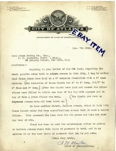 1914 Briefkopf STADT ATLANTA Georgia R.M CLAYTON W.A Hansell H. HURT Brittain - Bild 1 von 1