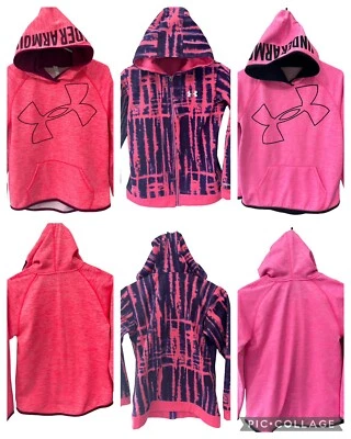 Lote de Sudaderas con Capucha Under Armour Chaqueta Talla Juvenil Grande YLG Tie Dye Pullover Cremallera Completa Foto 1 de 4