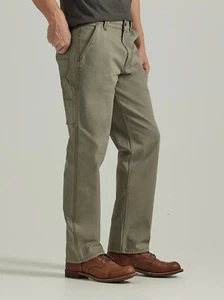 Lee Men's Carpenter Jeans Legendary Workwear Olive Color All Sizes New - Picture 1 of 7