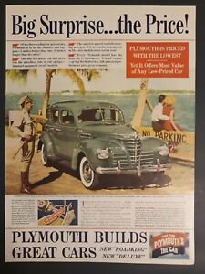 1939 Plymouth Roadking Road King Chrysler Corp Print Ad 14 x 10.5" Advertisement