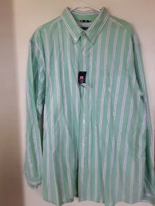 Chaps Ralph Lauren Men's Striped Long Sleeve Button Down Shirt Size: 2XL XXL NEW - Picture 1 of 3