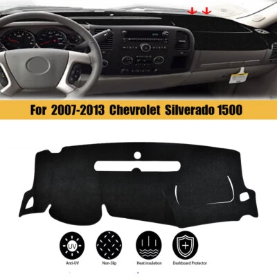 Cubierta de tablero para Chevy Silverado GMC Sierra 1500 2007-2013 alfombrilla de cubierta de tablero Foto 1 de 4