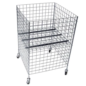 GERSO Aktionskorb mit Rollen , 600x600x900 mm, verzinkt höhenverstellbar - Zdjęcie 1 z 3