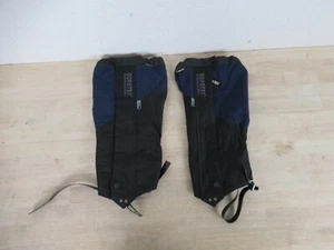 Gore-Tex Trekmates Walking Gaiters Pair Black and Blue- Size L/XL STGT2 - Picture 1 of 6