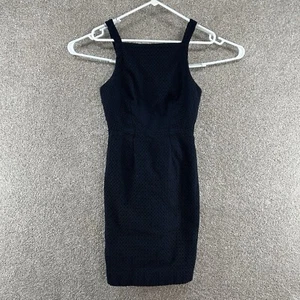 J. Crew Women's Lace Dress SIze 4 Blue Floral Sleeveless Strap Zip Closure - Picture 1 of 11