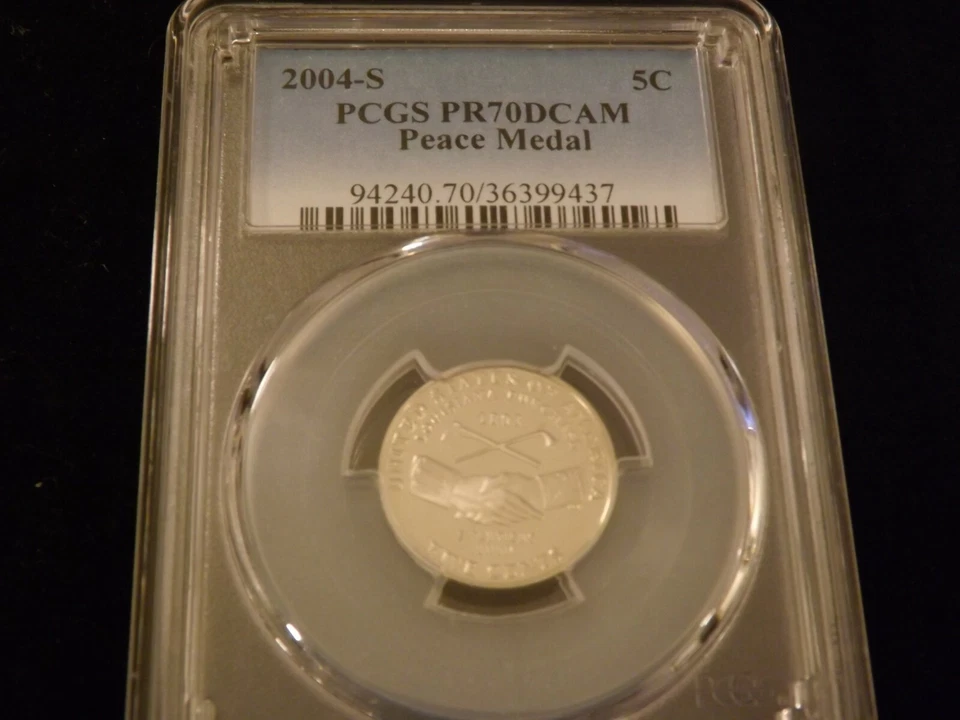 2004-S      5C      Peace Medal      PCGS PR 70 DCAM - Image 1 of 2