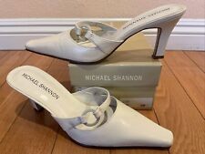 Michael Shannon Womens Heels Lynn Bone Size 8 Bone Mule