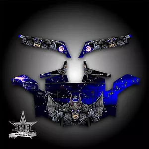 Polaris RZR 900 XP UTV Wrap Graphics Decal Kit 2011-2014 Guardian Blue - Foto 1 di 1