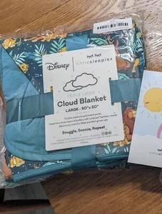 little sleepies simba's sky cloud blanket