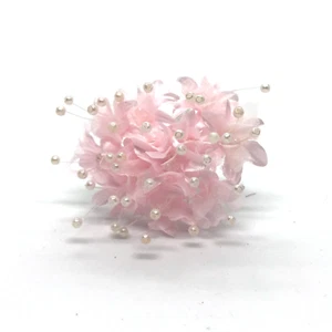 Tela de flores rosadas aliento de bebé Gypsophila adorno artificial - Imagen 1 de 1