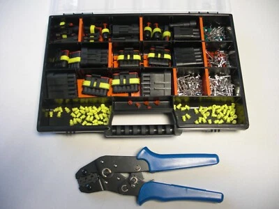 GM PARTS AMP Superseal Stecker Starter-Set 1- 6-polig + Crimpzange